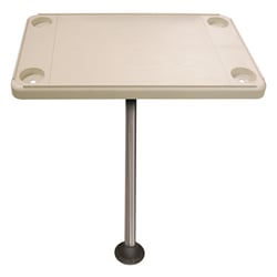 Picture of Jif Marine DSH-KS Rectangular Boat Table Kit with Surface Mount, 28" x 16" Ivory