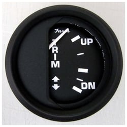 Picture of Faria Instruments 12827 Euro Black 2" Trim Gauge for Johnson Evinrude Suzuki Outboard