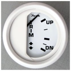 Picture of Faria Instruments 13122 Dress White 2" Trim Gauge for Mercury Mariner Volvo DP Yamaha