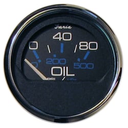 Picture of Faria Instruments 13702 Chesapeake Black SS 2" Oil Pressure Gauge 80 PSI
