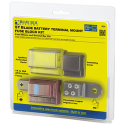 Picture of Blue Sea Systems 5024 ST-Blade Battery Terminal Fuse Block Kit with Negative Busbar
