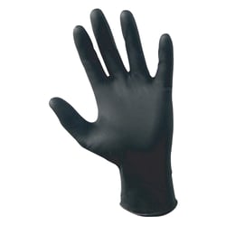 Picture of SAS Safety 66518 Raven Black Nitrile Gloves 7mil Powder-Free Large 100ct