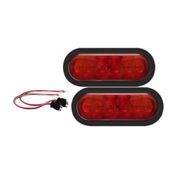 Picture of Optronics TLL-12RK Fleet Count Waterproof LED Oval Stop Turn Tail Light Set