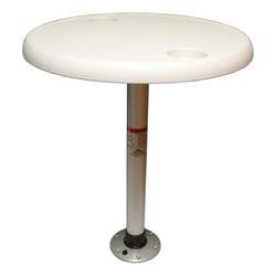 Picture of Springfield Marine 1690102 Thread-Lock 24" Round Table Package with Pedestal Set