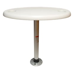 Picture of Springfield Marine 1690106 Thread-Lock 18" x 30" Oval Table Package with Pedestal