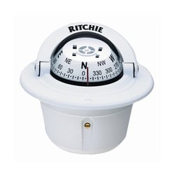 Picture of Ritchie Navigation F-50W Explorer Flush Mount Compass White 2.75" Dial
