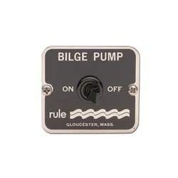 Picture of Rule Industries 49 Two-Way On/Off Bilge Pump Panel Switch 12V 24V 32V DC