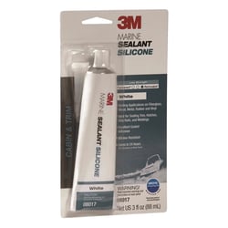 Picture of 3M 08017 Marine Grade Silicone Sealant White 3 oz Tube