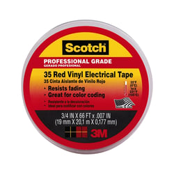 Picture of 3M 10810 Scotch 35 Vinyl Electrical Tape 3/4 Inch x 66 Feet Red