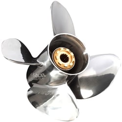 Picture of Solas 1453-133-15 HR Titan 4 Blade Stainless Steel Propeller 13-1/4 x 15