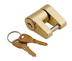 Picture of C.E. Smith 0090040 Brass Coupler Lock for Trailer Security