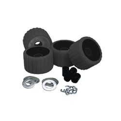 Picture of C.E. Smith 29210 Ribbed Roller Replacement Kit 4-Pack Black 5x3 Inch