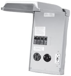 Picture of Parallax Power Supply U075CTL010 Outdoor RV Power Outlet 50/30/20 Amp with GFCI Breaker