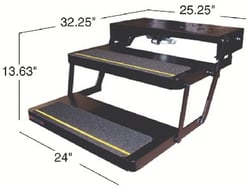 Picture of Kwikee Products Co 372261 Double Electric RV Entry Step 24 Inch