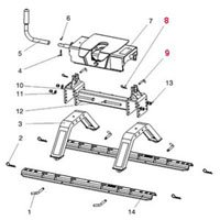Husky Towing 31456 Silver Series 16K-S Fifth Wheel Hitch Head Retaining Pin — image 3