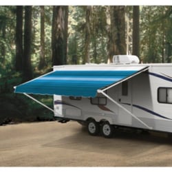 Picture of Carefree 971501WHT Pioneer Manual RV Patio Awning Arm White 68-81 Inch