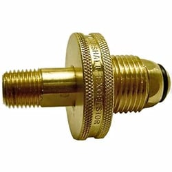 Picture of AP ME1653AR Excess Flow Soft Nose POL Propane Adapter with Brass Handwheel