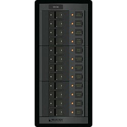 Picture of Blue Sea Systems 1223 12-Position DC Circuit Breaker Panel 12V 100A