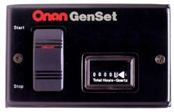 Picture of Cummins Onan 300-4943 Remote Start/Stop Panel with Hour Meter for Diesel RV Generators