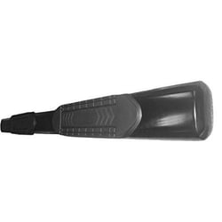 Picture of TrailFX A8220B 6 Inch Oval Straight Side Step Bars - Black Powder Coated Steel