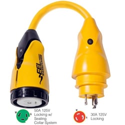 Picture of Marinco P30-503 EEL Pigtail Adapter 30A Male to 50A 125V Female