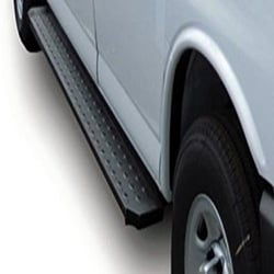 Picture of TrailFX RBW02B Running Board Black Steel Rocker Panel Mount 300 lb Capacity