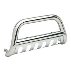 Picture of TrailFX B0030S 3 Inch Polished Stainless Steel Bull Bar with Skid Plate