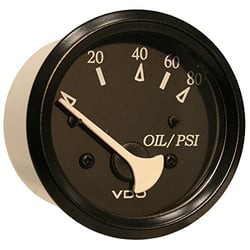 Picture of VDO Gauges 350-11800 Allentare Black 80 PSI Oil Pressure Gauge