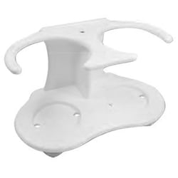 Picture of Taco Metals P01-2020W Double Tumbler Holder with Suction Cups White