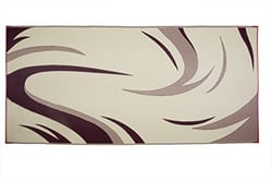 Picture of Ming's Mark SD8185 Reversible RV Patio Mat Burgundy/Tan Swish Design 8' x 18'