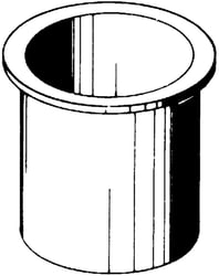 Picture of Beckson Marine GH33-W1 Recessed Rigid Standard Drink Holder White