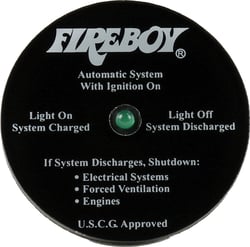 Picture of Fireboy 90107 Fire Suppression System Ready Indicator Light