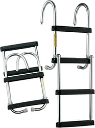 Picture of Garelick 12350 EEz-In Removable 4-Step Folding Pontoon Boarding Ladder