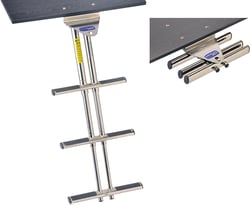 Picture of Garelick 19636 3-Step Under Platform Telescoping Stainless Steel Boat Ladder
