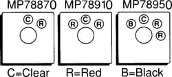 Picture of Sierra MP78910 Illumination Module Red/Clear/Red Lens for Rotoswitch Rotary Switch