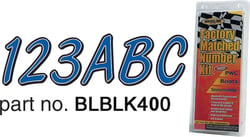 Picture of Hardline Products BRBKG400 Boat Registration Kit with 3" Smooth Cursive Letters and Numbers