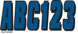 Picture of Hardline Products CHBLK320 Series 320 Chrome Registration Number Kit 3 Inch