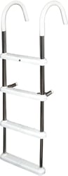 Picture of Jif Marine DMT4-7 4-Step Gunwale Hook Ladder 7-Inch Stainless Steel