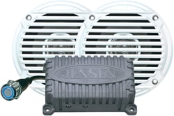Picture of Jensen CPM50 Bluetooth Amplifier Kit with JAHD240BT 2-Channel Amp and MS5006 5" Waterproof Speakers