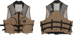 Picture of Airhead Sports Group 12003-04-A-BA Deluxe Mesh Top Fishing Vest, Small/Medium, Bark