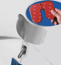 Picture of Megaware KeelGuard 02637 ScuffBuster Standard Solid Bow Guard 5.75 x 4.5 Stainless Steel