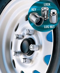 Picture of McGard 74041 Trailer Wheel Locks 1/2-20 Thread Cone Seat (Set of 4)