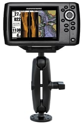 Picture of Ram Mounts RAM-202-153-202U Double Socket Arm Mount with Round Base & 3" Plate