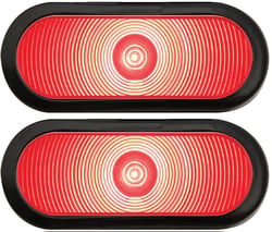 Picture of Optronics TLL002RK 6" Oval LED Tail Light Kit Red Stop Turn Tail