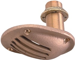 Picture of Perko 0065DP7PLB 1-1/4" Bronze Scoop Thru-Hull Strainer with Nut