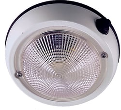 Picture of Perko 1253DP1WHT 4" Exterior Dome Light White Marine Surface Mount