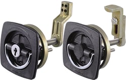 Picture of Perko 0932DP1BLK 2-1/2" x 2-1/2" Black Flush Latch with Lock