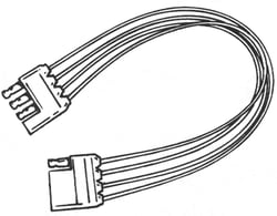 Picture of Rig Rite 810 16-Gauge 4-Wire Quick Connector 12 Inch