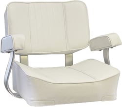 Picture of Springfield Marine 1040002 Deluxe Captain's Chair - White
