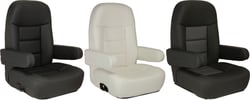 Picture of Springfield Marine 1042080-B Mariner Pilot Helm Chair with Flip-Up Armrests